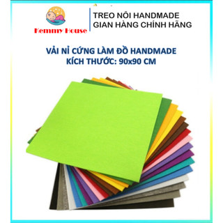 Vải nỉ, vải dạ CỨNG mầm non kích thước 90x90 cm (giá sỉ) làm đồ handmade