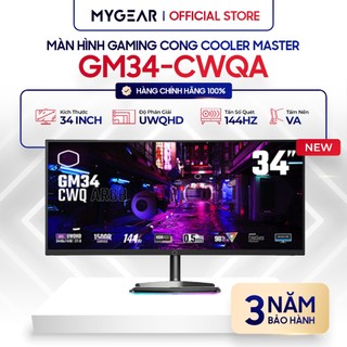 Màn hình cong gaming cooler master gm34-cwqa 34" va uwqhd 144hz chính hãng- bảo hành 36 tháng