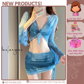 (RS013) BIKINI 4 MẢNH CAO CẤP SANG CHẢNH_Bộ đồ lót bikini 4 mảnh gợi cảm KÈM MÚT NGỰC