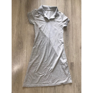 Pass thanh lý đầm polo xám size S basic dễ mặc