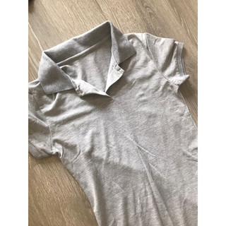 Pass thanh lý đầm polo xám size S basic dễ mặc