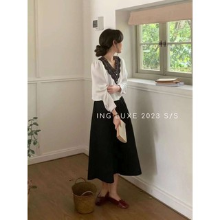 𝗟𝗔 𝗖𝗛𝗔𝗥𝗠𝗘́ |Chân váy thô dài cạp chun 9802