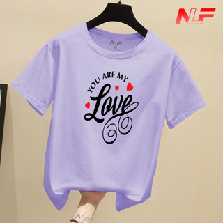 Áo Thun Nữ Tay Ngắn Form Rộng My Love AT-011 - Trending Xu Hướng - Phù Hợp Mọi Vóc Dáng - NLF Unisex Fashion