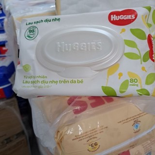 Combo 4 gói khăn ướt huggies 80m ko mùi