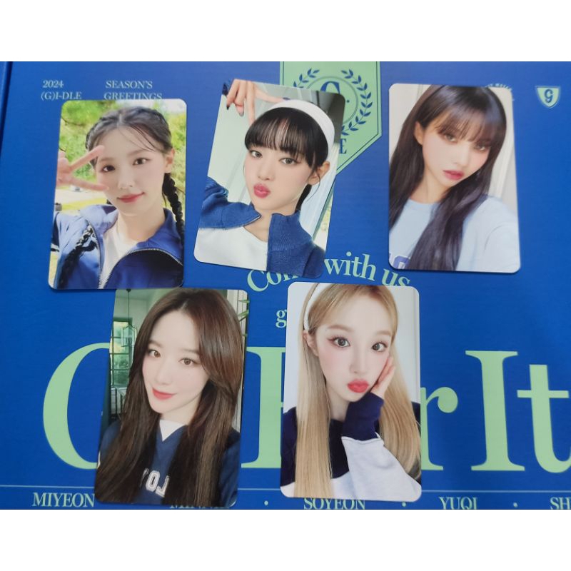 thẻ ảnh gidle 2024 ssgt siêu đẹp season greeting hàng chính hãng official photocard