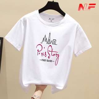 Áo Thun Nữ Tay Ngắn Form Rộng Paris Story AT-026 - Dễ Phối Trang Phục - Trending Xu Hướng - NLF Unisex Fashion