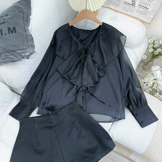 set áo bèo + quần short 2 màu