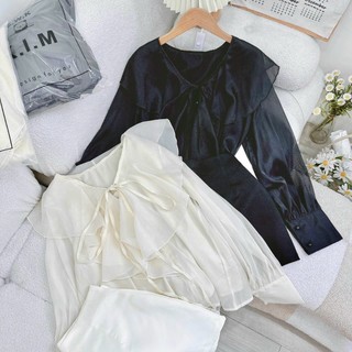 set áo bèo + quần short 2 màu