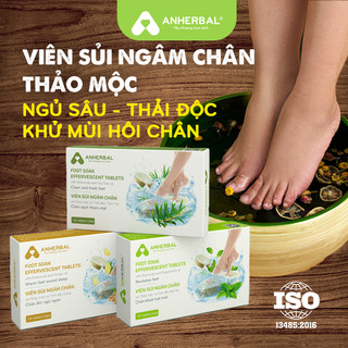  Viên sủi ngâm chân thảo dược ANHERBAL - Thải độc - Ngủ ngon - Giảm đau nhức