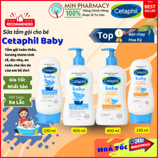 Sữa tắm gội toàn thân dịu nhẹ cho bé CETAPHIL BABY GENTLE WASH & SHAMPOO 2in1 - Minpharmacy