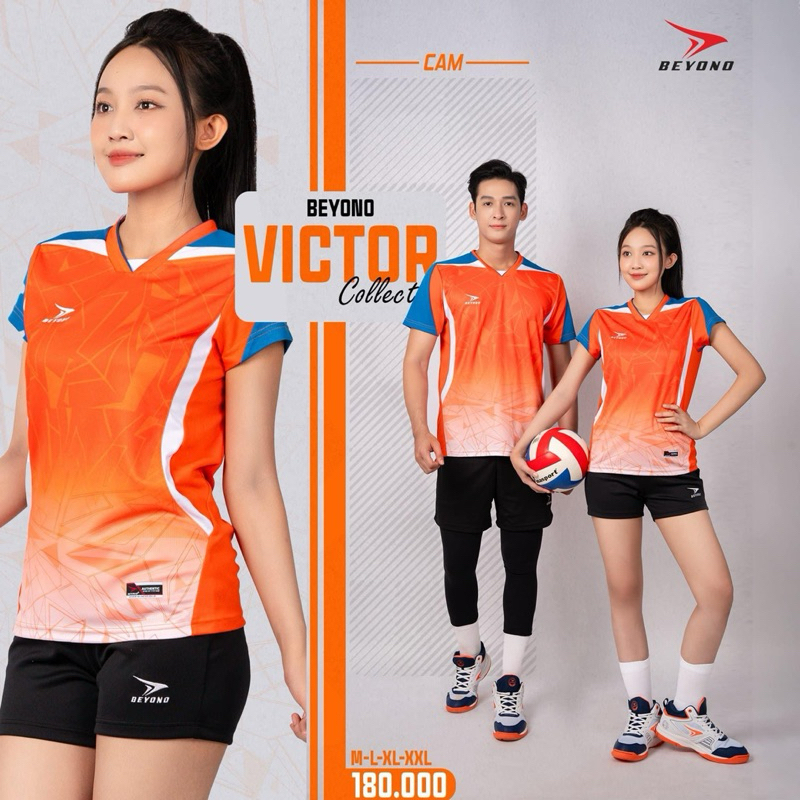 Bộ Quần Áo Bóng Chuyền BEYONO Nam Nữ Chất Vải Mềm, Mát, Co Giãn