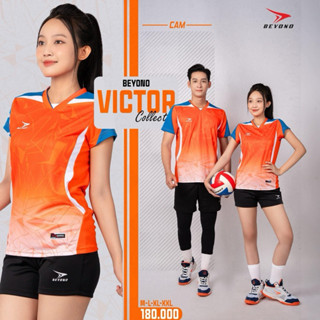 Bộ quần áo bóng chuyền Beyono Victor sợi vải mịn , mát, chống nhăn, co dãn, đường may chắc chắn, chi tiết phối tinh tế