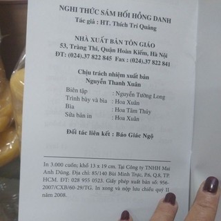 NGHI THUC SÁM HÔI HỒNG DANH