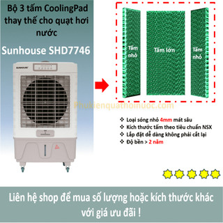 Bộ 3 tấm làm mát quạt điều hòa sunhouse shd 7746