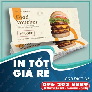 [HỎA TỐC] 50 CHIẾC VOUCHER - In card visit - Giá tận gốc - THIẾT KẾ THEO YÊU CẦU