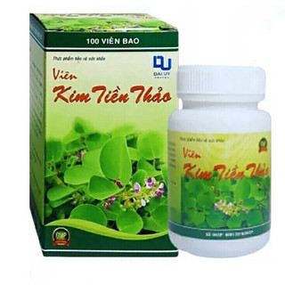 Kim Tiền Thảo Đại Uy - Giúp Lợi Tiểu, Giảm Nguy Cơ Hình Thành Sỏi Mật, Sỏi Đường Tiết Niệu (Lọ 100 viên) 