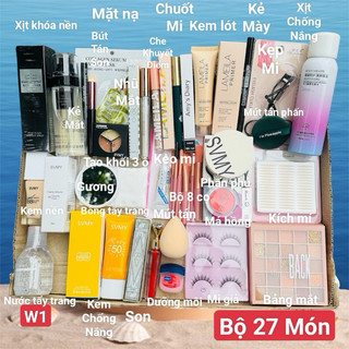 [Được Kiểm Hàng] Set Trang Điểm Gồm Đầy Đủ kem nền,phấn phủ,che khuyết điểm,tạo khối,má hồng,nhũ mắt,son,sét cọ,.