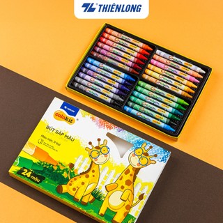 Sáp 24 màu Colokit CR-C09 [ HÌNH HƯƠU CAO CỔ ]- màu sắc tươi sáng