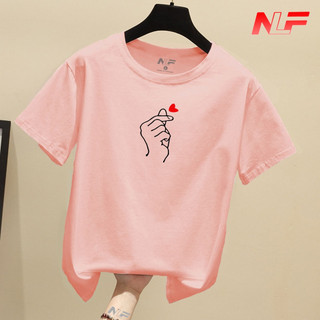 Áo Thun Nữ Tay Ngắn Form Rộng Bắn Tim AT-047 - Dễ Phối Trang Phục - Trending Xu Hướng - NLF Unisex Fashion