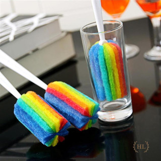 Cây cọ rửa ly 7 màu, cọ rửa ly, bình nước, bình giữ nhiệt, bình sữa