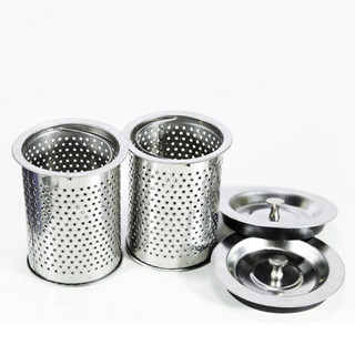 Bộ lọc rác bồn rửa chén kèm nắp đậy bằng inox chống gỉ