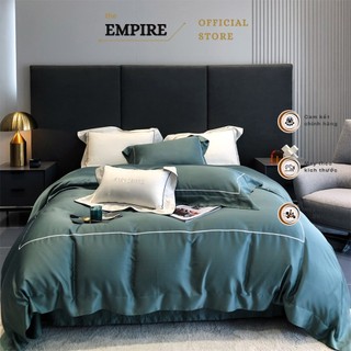 Bộ chăn ga gối set 5 món tencel 120s mềm mịn EMPIRE cao cấp mang vẻ đẹp sang trọng bu chun drap giường - Bình Châu