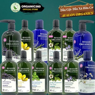 Dầu gội dầu xả sữa tắm hữu cơ avalon organics organic shampoo conditioner bath shower gel