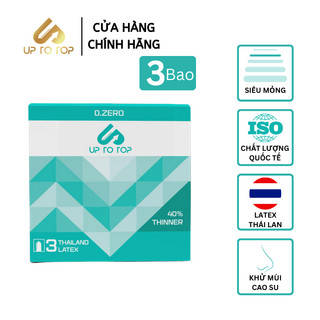 Bao Cao Su UP 0.ZERO Siêu Mỏng Hộp 3 bao