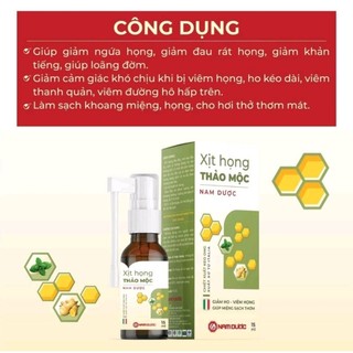 Xịt Họng Thảo Mộc NAM DƯỢC ( Chính Hãng)