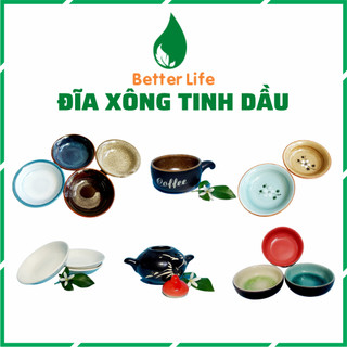 Chén đĩa lẻ dùng cho Đèn xông tinh dầu đốt bằng nến tealight rẻ đẹp sang trọng