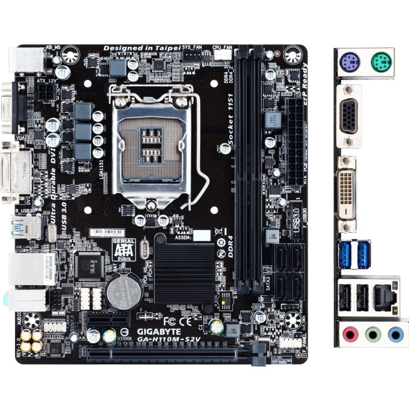 Bo mạch Mainboard Gigabyte H110M-S2V