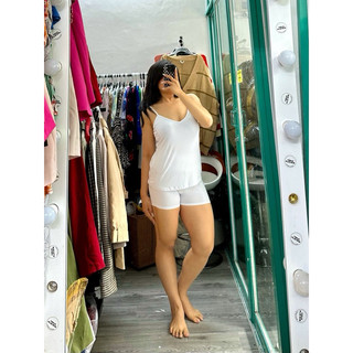 [virusplusize] áo thun asos cổ V  thun lụa bigsize