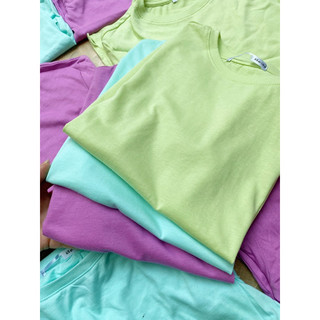 Áo Phông Bé Gái Cotton Basic Mềm GÊ