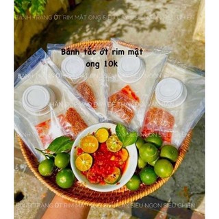 Bánh tráng tắc ớt rim mật ong