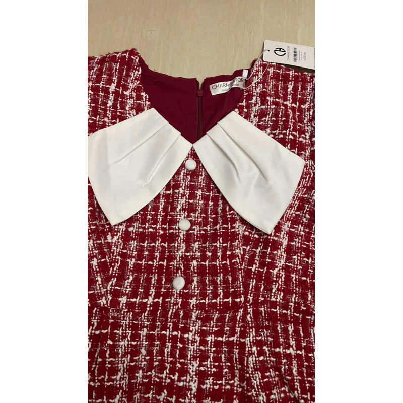 váy dạ tweed charme store tiểu thư sang chảnh