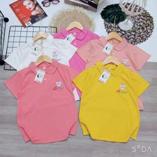 POLO BÉ GÁI {16-35KG} Áo phông có cổ bé gái đi học (Link bán ko chọn mẫu)