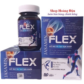 Viên uống bổ sung Glucosamine 750mg JASAMIN FLEX giảm đau xương khớp, tái tạo Sụn khớp