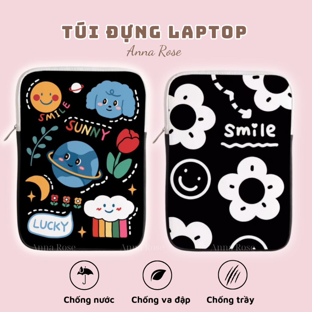 Túi đựng laptop 13inch | 14inch | 15 inch bao laptop chống sốc êm ái, chống nước, chống bụi