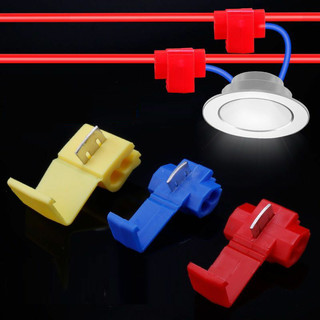 100 Cút nối dây điện nhanh chữ T, đầu nối điện nhanh, cốt nối điện, cos nối