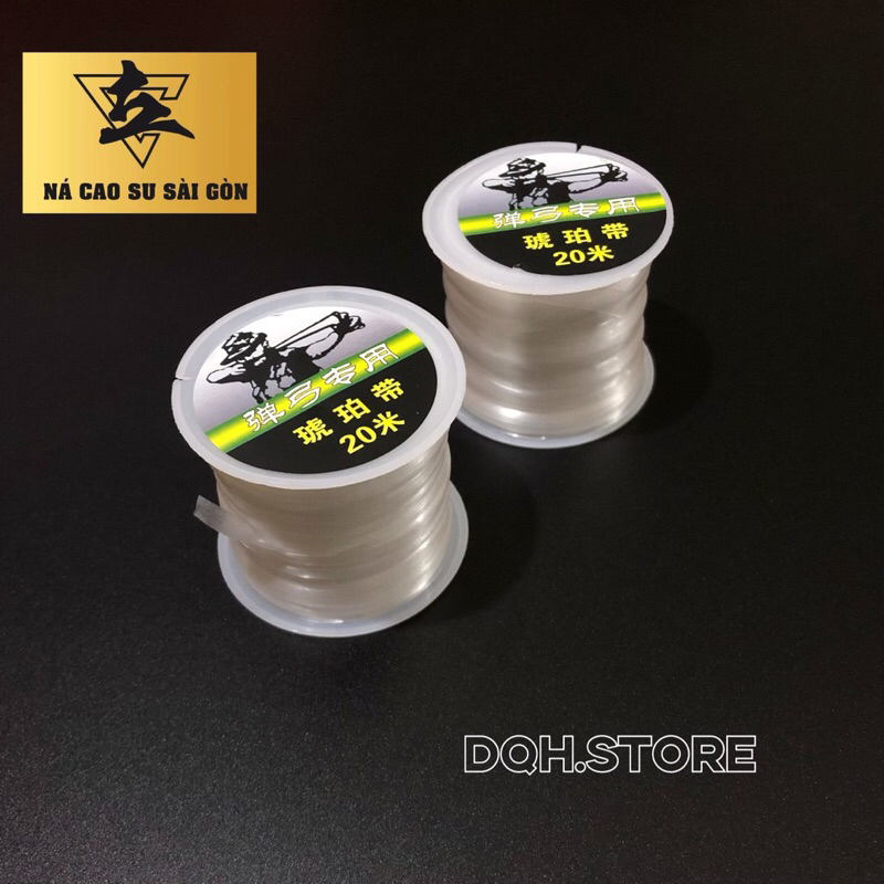 1 cuộn dây buộc thun cho ná cao su loại dẹt siêu dai cuộn dài 20m