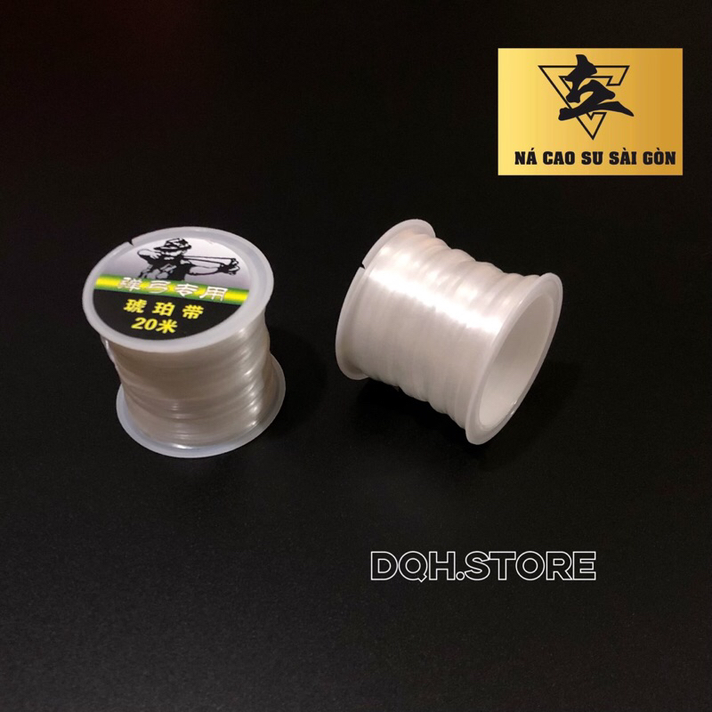 1 cuộn dây buộc thun cho ná cao su loại dẹt siêu dai cuộn dài 20m