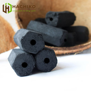 -Than không khói BBQ làm từ gáo dừa, than hoa nướng thịt cháy lâu, củi sạch Hachiko
