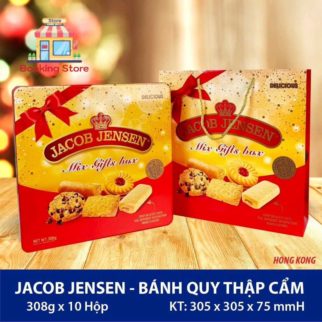 Bánh Quy JACOB JENSEN 308g thơm ngon ngất ngây, đẳng cấp quà tặng