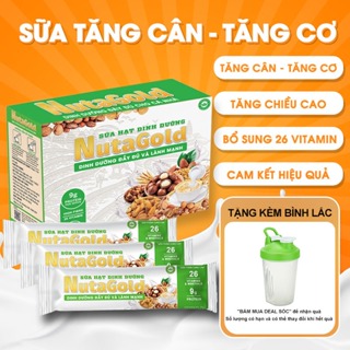 SỮA TĂNG CÂN TĂNG CƠ, BỘT SỮA TĂNG CHIỀU CAO  DINH DƯỠNG THUẦN CHAY, NGŨ CỐC ĂN KIÊNG ĂN SÁNG CHO NGƯỜI GẦY NUTAGOLD