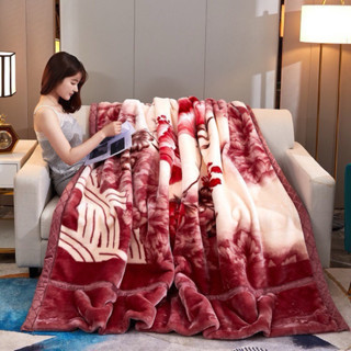 Chăn Lông Tuyết Siêu Ấm 2KG Siêu Ấm Đại Hàn Siêu Dày , Chăn Tuyết Nhung Hai Mặt Dùng Được Bốn Mùa