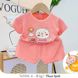 Đồ bộ hoạ tiết các chú thỏ gấu đáng yêu cho bé, dành cho mùa hè Tuti Tuti, TUTI114