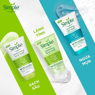 Sữa rửa mặt simple gel