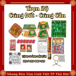Trọn bộ cúng căn - cúng đốt, kèm theo bày văn lễ