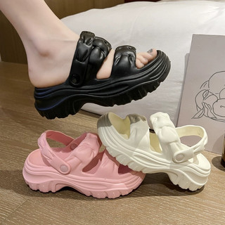 Dép sandal nữ độn đế siêu nhẹ quai đúc, quai hậu