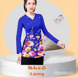 Áo bà ba in 4D (mẫu mới)-không kèm quần